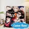 Custom Name K-pop Stars Unite Blanket bed sofa Blanket Flannel Blanket for Camping, Hiking, Picnic Essentials,gift for Fan family