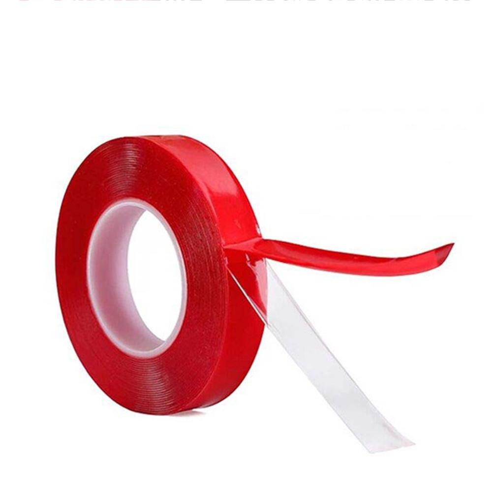 Acrylic Double Sided Adhesive Sticker 10mm 3 Meters Car Auto Tape Heavy Duty Mounting Tape Clear Weatherproof Heat Resistance Industrial Outdoor Tape