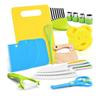 11/13/17PCS Kids Cooking Sets Real Cooking Montessori Kitchen Tools for Toddlers Kids Safe Knives for 2/3/4/5/6/7/8 Year Old