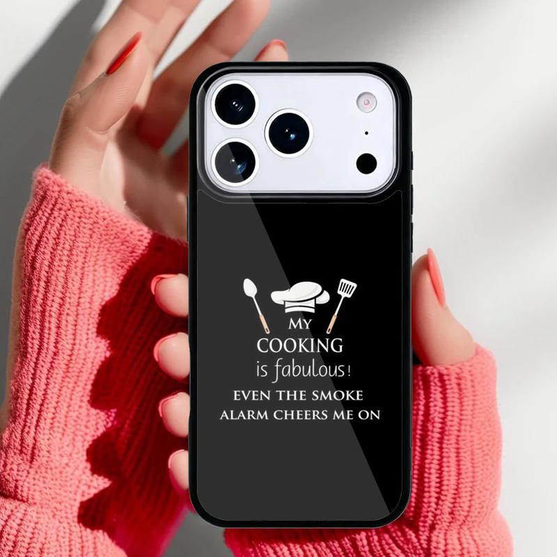 Чехол для телефона с принтом 'Люблю выпекать Шеф-нож' для iPhone 17 16 15 14 13 Pro Max Задняя крышка для 12 11 Pro Coque