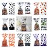 50pcs/pack Bat Pattern Dessert Packaging Bag With Ties Gift Bags Halloween Candy Bags  Home