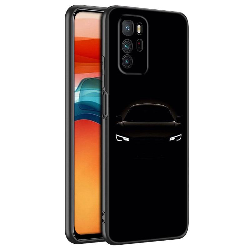Крутой спортивный автомобильный чехол для телефона Xiaomi Redmi Note 10 9 Pro Max 10S 10T 9A 9C 9S 9T 8A 8T 8 7 Pro Мягкий черный чехол из ТПУ