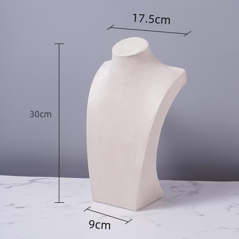 Flannel Necklace Display Stand - Portrait Jewelry Holder