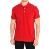 КРАСНАЯ мужская рубашка поло с короткими рукавами и воротником-лацканами