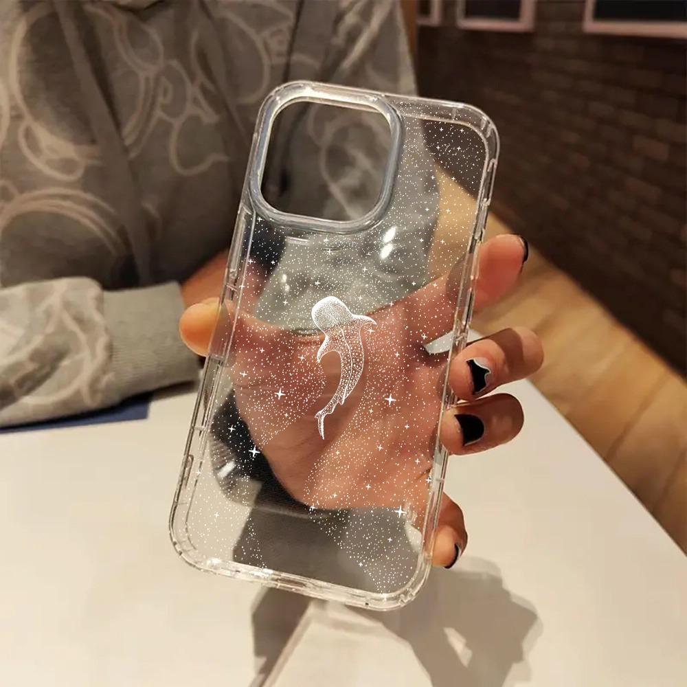 Звездное небо Кит Арт Эстетика Прозрачный Летний Чехол для Телефона Для iPhone 17 16 Pro Max 15 14 13 12 11 XS X XR 7 8 Plus SE2 Чехол