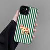 Cute Green And White Plaid Animal Phone Case For Samsung Galaxy S26 S25 Ultra S24 S23 FE S22 S21 Plus A56 A55 Hard Matte Cover