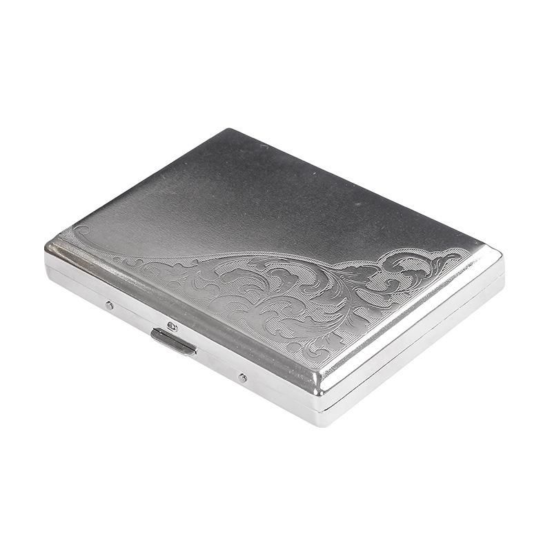10cm Extra Long Metal Cigarette Case - Medium/King Size, Crushproof, Men's Fashion Storage Box