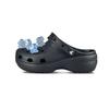 Classic Platform Clog Cute Ghost Stepping On Poop Shoes Female Black