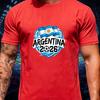 Best Seller Argentina 2026 Soccer Champion Supporter T Shirt Unisex Sun National Flag Graphic Casual Cotton Short Sleeve Tee