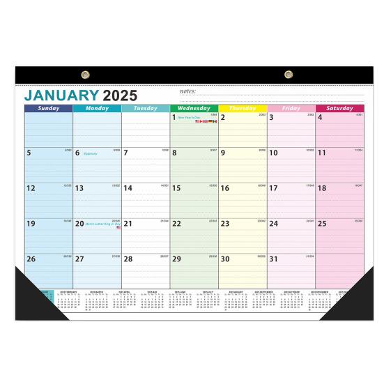 2025/01-2026/06 Календарь Настенный календарь с отверстиями для подвешивания Премиум бумага Прочная четкая печать Ежегодный планировщик Календарь