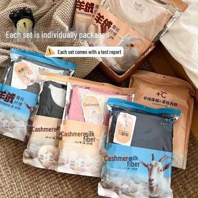 Комплект термобелья для мужчин и женщин: Пижамы и нижние рубашки из кашемирового шелка на осень