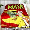 The Masked Green Man Blanket Flannel Throw for Sofa, Indoor, Camping, Living Room, Office, Chair, And Bed Soft Birthday Gift