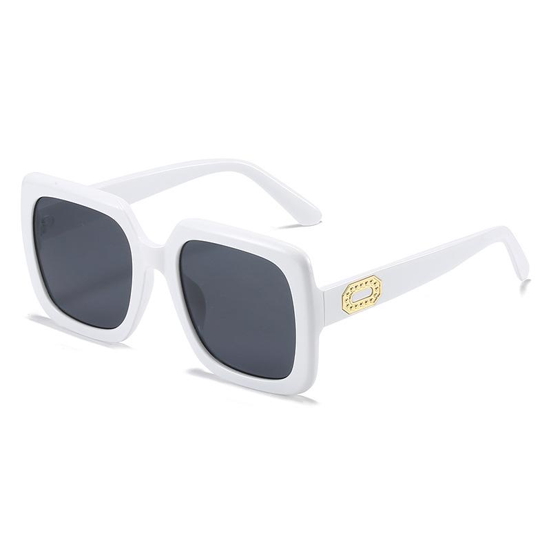 Summer new square sunglasses, fashionable square large-frame glasses, street photography versatile sunglasses for women