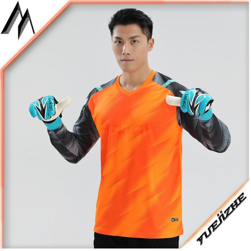 Mens Goalkeeper Jersey Soccer Uniform Top Breathable Sportswear Training Match Winter