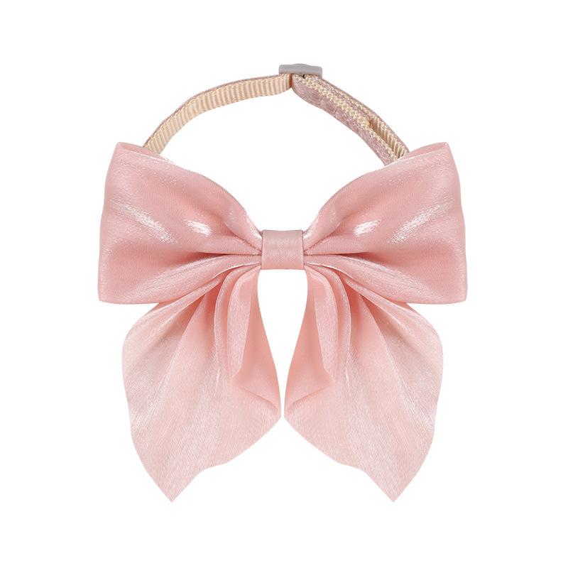 Ошейник для собак Ошейник для кошек Яркий шелковый ошейник с большим бантом Аксессуары для кошек Аксессуары для домашних животных