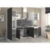 PREGO Complete Kitchen - Д 270 см - Графитовый серый - 210 см столешница включена