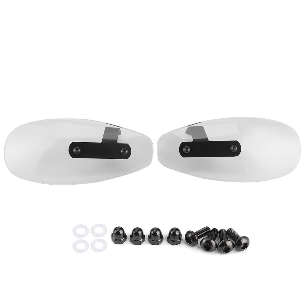 10mm Universal Motorcycle Handguard Acrylic Motorbike Handlebar Wind Shield Fit for YamahaTransparent