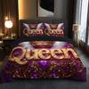 Дизайн размера Queen Size, Тематический узор, 3D-цифровая печать, Супермягкий ворсистый пододеяльник, Комплект постельного белья - В комплекте одеяло-покрывало и наволочка
