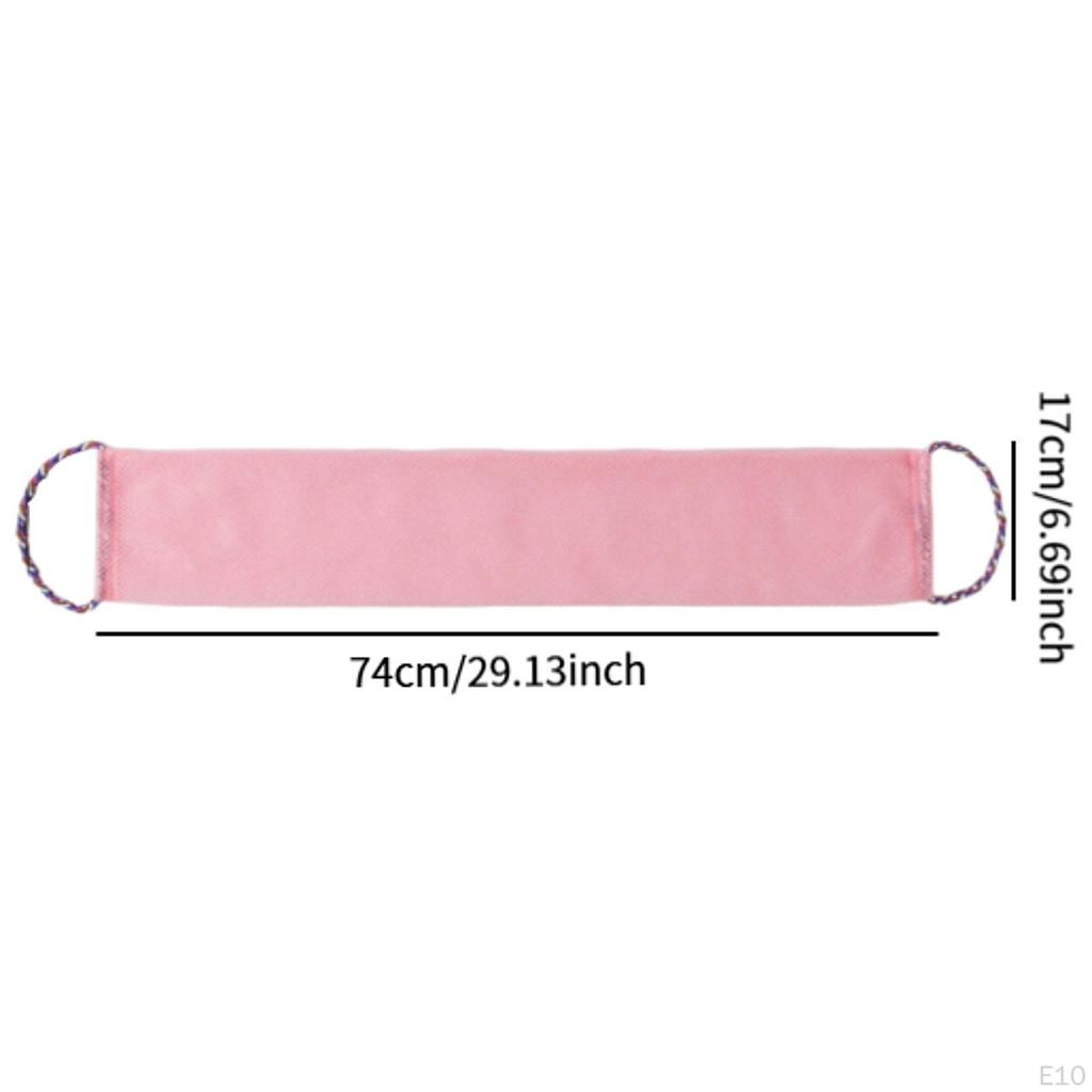 Мочалка для тела с ручками для мужчин и женщин, быстросохнущая отшелушивающая мочалка