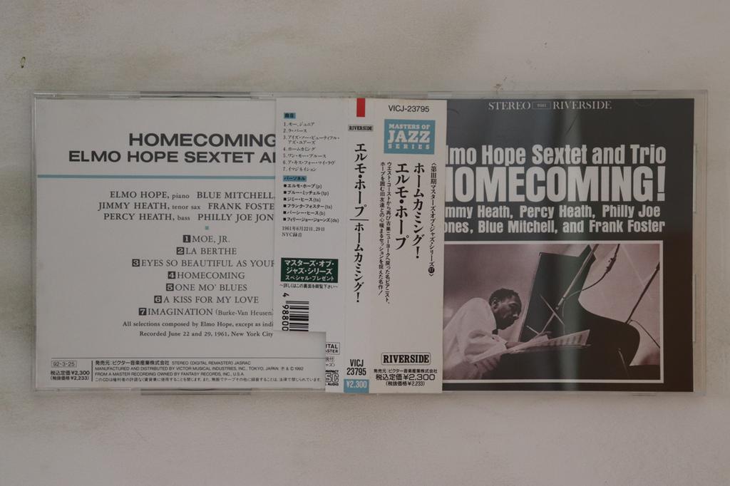 CD ELMO HOPE Homecoming VICJ23795 RIVERSIDE 1992 Japan Obi Jazz Used