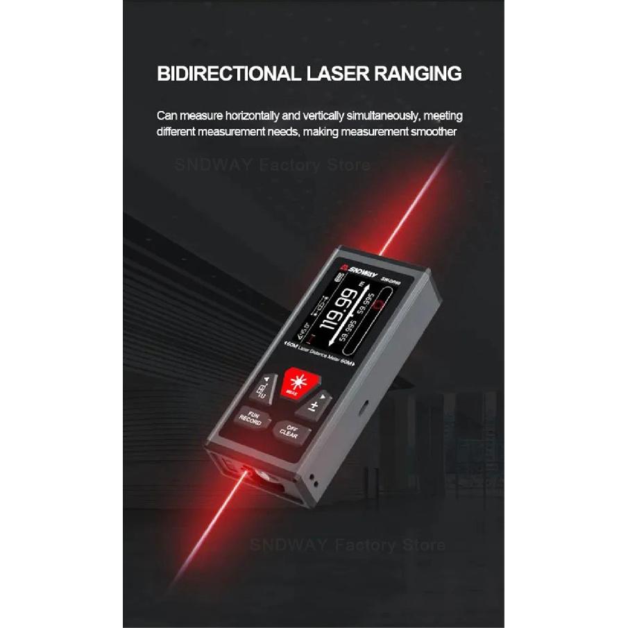 SNDWAY SW DR60 DR100 DG60 DG100 Лазерный дальномер Двунаправленная лазерная рулетка Двусторонний электронный уровень Измеритель расстояния