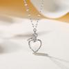 Нишевый дизайн любовь рябчик ожерелье в форме сердца ключичная цепочка легкая роскошь высокого класса ins холодный ветер отправить девушке
