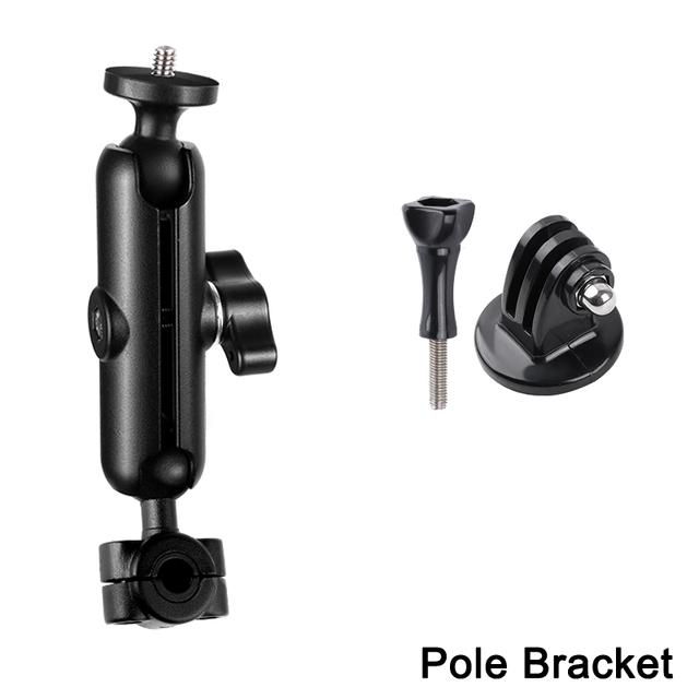 Motorcycle Bike Handlebar Support for Sports Camera Gopro Moto Ram Bracket Mount for Go Pro Insta360 Action Cam Motorbike Holder