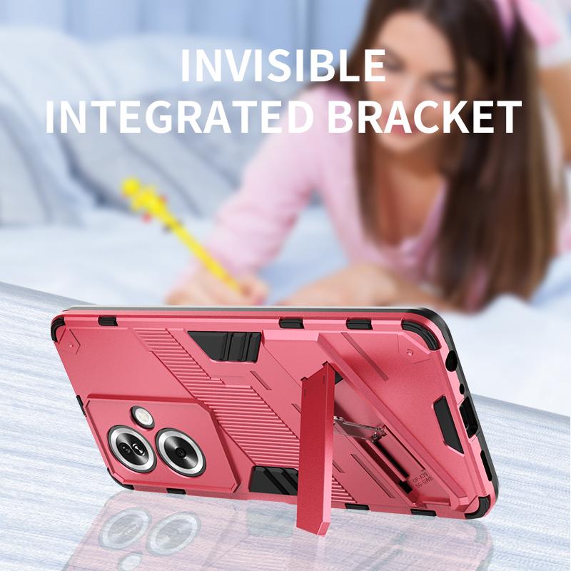 Для Oppo A79 A38 A18 A58 A78 A17 A97 A57 A57e 5G Punk Armor противоударный бампер прочный прорезиненный ПК подставка держатель чехол чехол