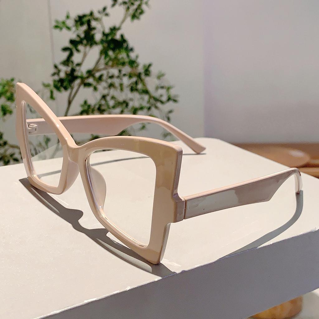 Винтажные оверсайз оправы для очков Женские Модный брендовый дизайн Форма бабочки Очки Трендовые Новые Очки без диоптрий