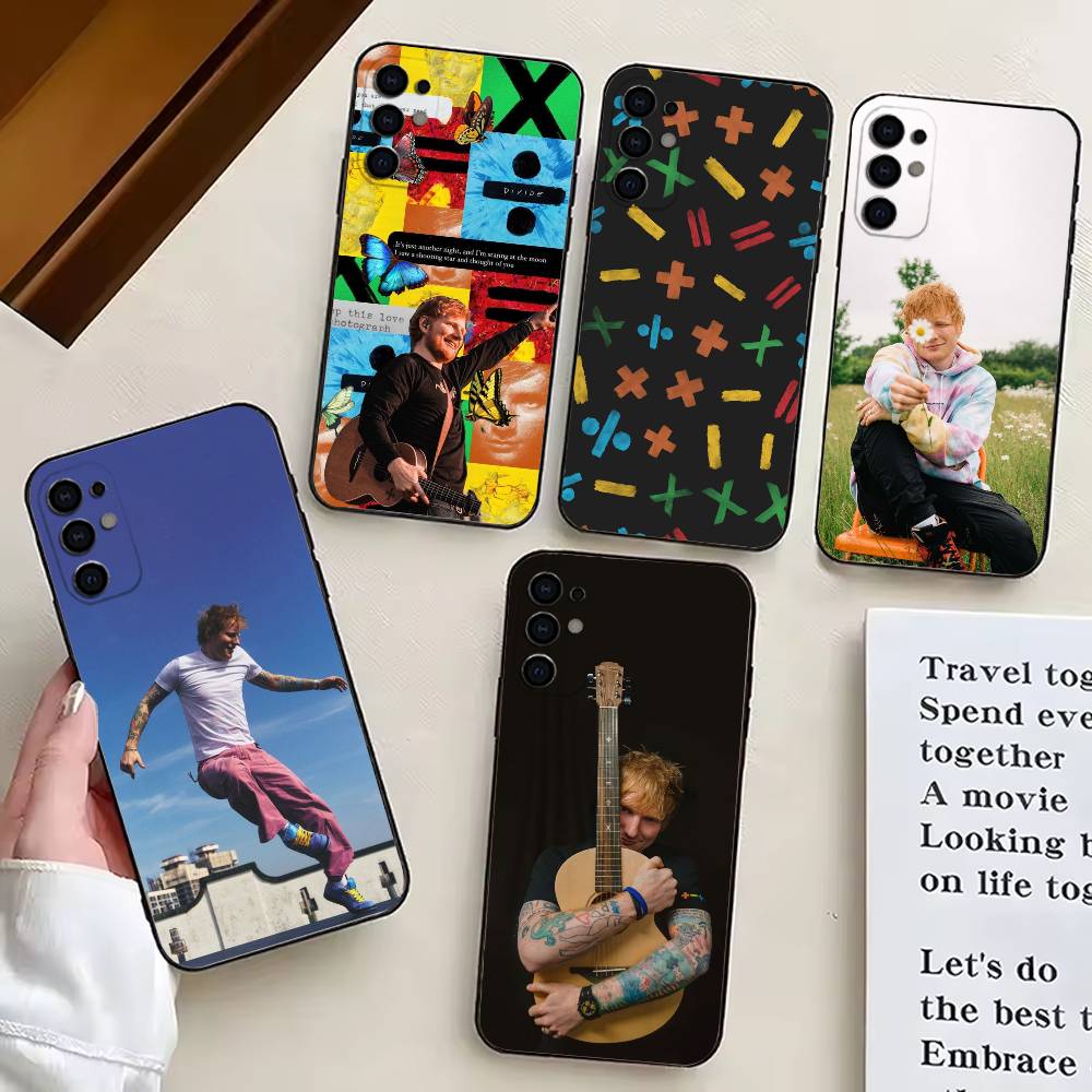 Чехол для телефона singer E-Ed Sheeran-S для Samsung S25, S24, S21, S22, S23, S30, Ultra, S20, Plus, Fe, Lite, Note, 10, Черный чехол