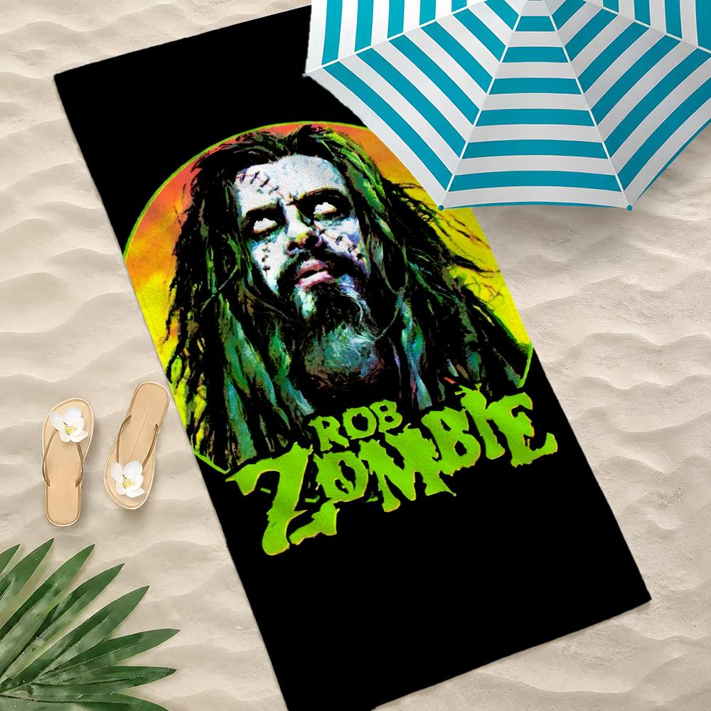 Singer R-Rob Zombie Towel Towel beach towel, quick drying absorbent bath towel for Swim,Gym,Camping,Outdoor hot