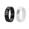Simple Rings Contrast Color Black/White Valentine Gifts