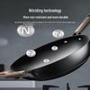 KOBACH Cast Iron Wok - Non-Stick Nitrided 34cm