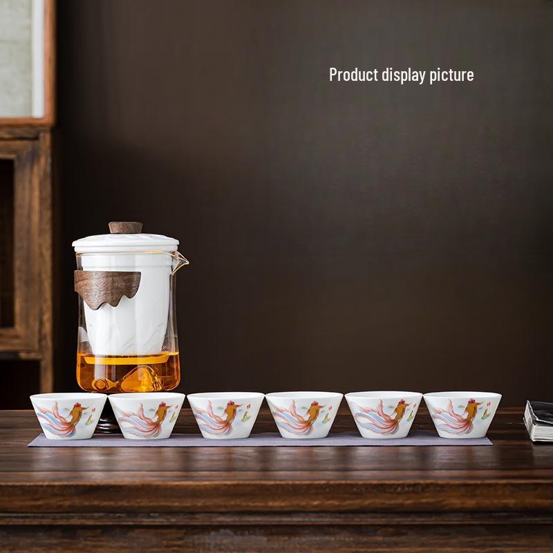 Chaxun Suet Jade Porcelain Travel Tea Set