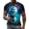 Sail Boat Pirate Ship Graphic T Shirts Men 3d Printing Short Sleeve Tee Tops Casual Mens Oversized Streetwear Tshirt Ropa Hombre