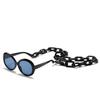 JYL Sunglasses Round Chain Uv Protection Milan Runway Style 2067
