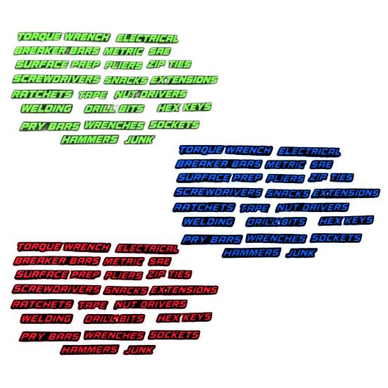 18 шт. Бирки для ящиков инструментальных ящиков Магнитные наклейки для организации ящиков для инструментов Этикетки для ящиков для инструментов Магниты для быстрой идентификации ящиков инструментальных ящиков