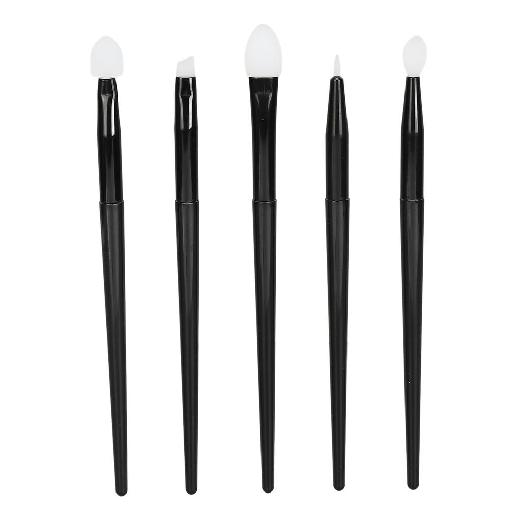 Pieces Silicone Brushes Eye Shadow Eyebrows Lip Brush Set Portable Handle Reusable Makeup