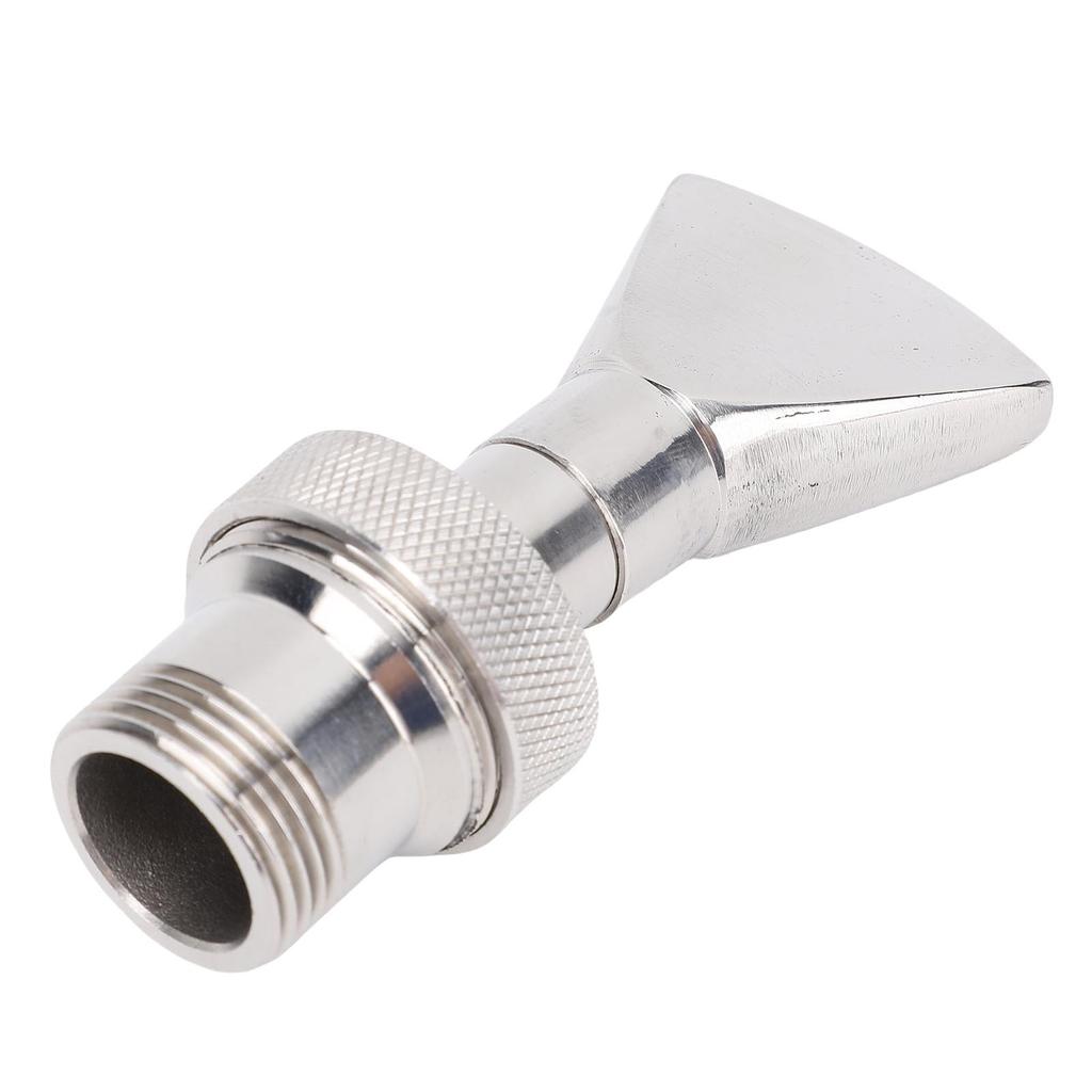 Fan Shaped Fountain Nozzle Stainless Steel 3 4 Inch 1 2 Inch Universal Flat Fountain Pond Water Nozzle Sprinkler for