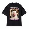 Certified Freak Cat Meme T Shirt Funny Hilarious Cats Expression Humor Tshirts Men Lady Summer Fashion Unique New Style Tshirt