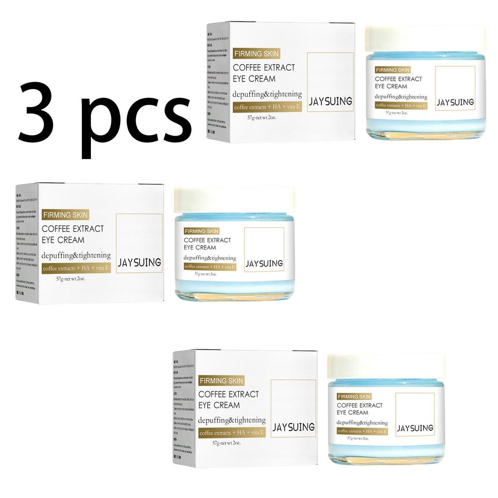 Jaysuing Кофейный укрепляющий крем для глаз, уменьшает мелкие морщины, пигментные пятна и темные круги; укрепляет, увлажняет и насыщает; подходит для области вокруг глаз, 57 г