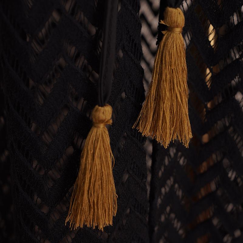 Sexy Black Bikini Cover-ups Chiffon Tunic Long Kimono Women Summer Wrap Dress Beach Wear Swimsuit Cover Up