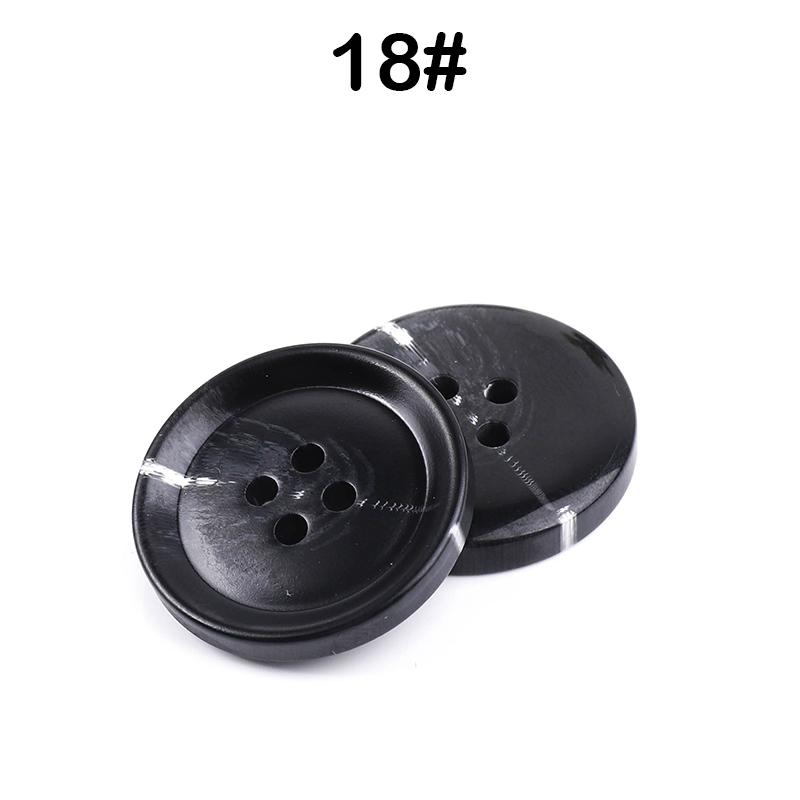 New 10Pcs Resin 4 Holes Buttons Sewing Accessories Size Complete For Clothing Decorative Plastic Buttons Handmade Diy