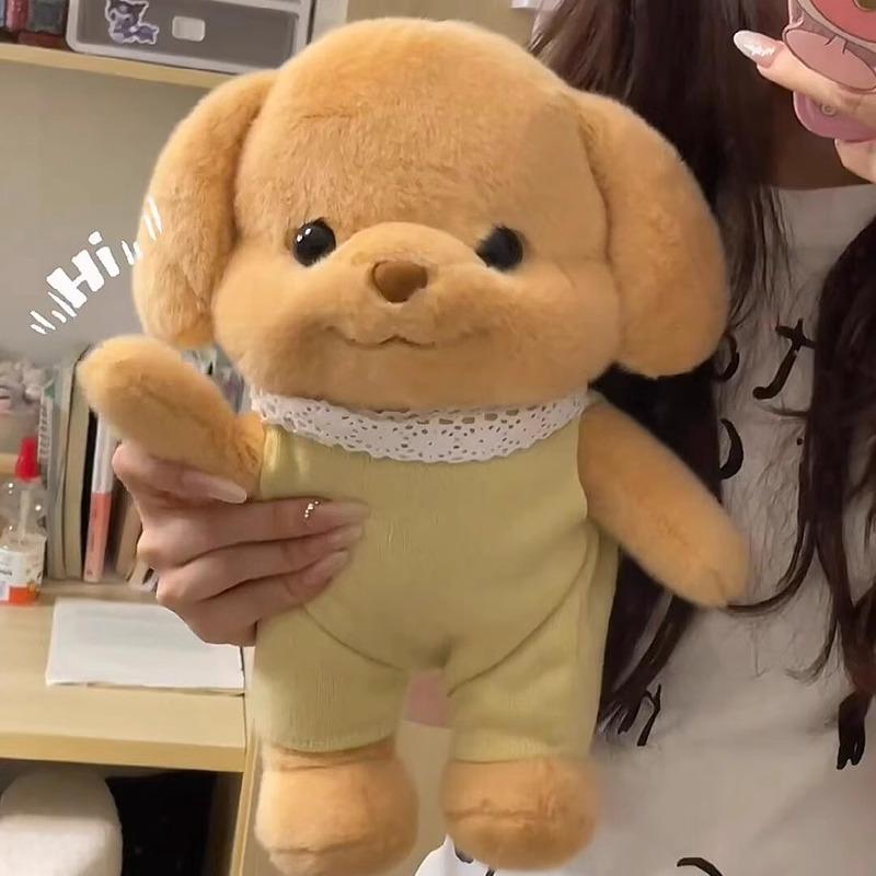 Internet Celebrity Poodle Plush Toy – Cute Senbei Puppy Gift for Girls