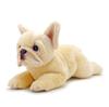 Ninian and Kino Stuffed Animal Dog Realistic Lying Down Dog Total Length Approx. 40cm (French Bulldog Cream)