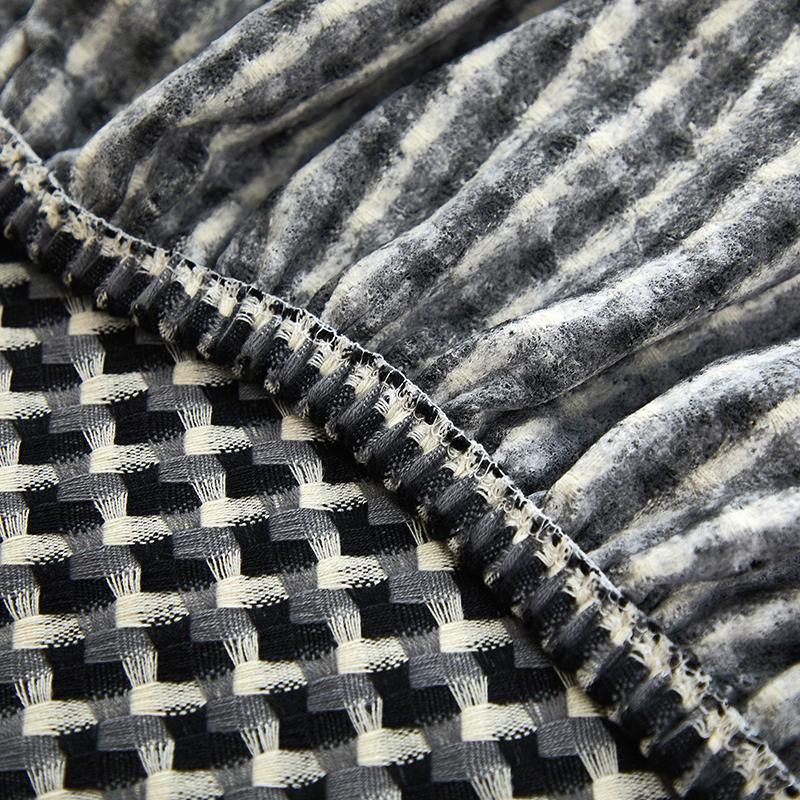 Bedhead Cover All Inclusive Cover Small Grid Elastic Bedside Backrest Protection Headboard Dust Cover Bedroom Decoration 5 Sizes