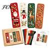 DIY Felt Craft Kits Embroidery Bookmark Kit, Christmas Woodland Animal Pet Stress Relief Needlepoint Activities Holiday Themed Sewing Kit for Adults,