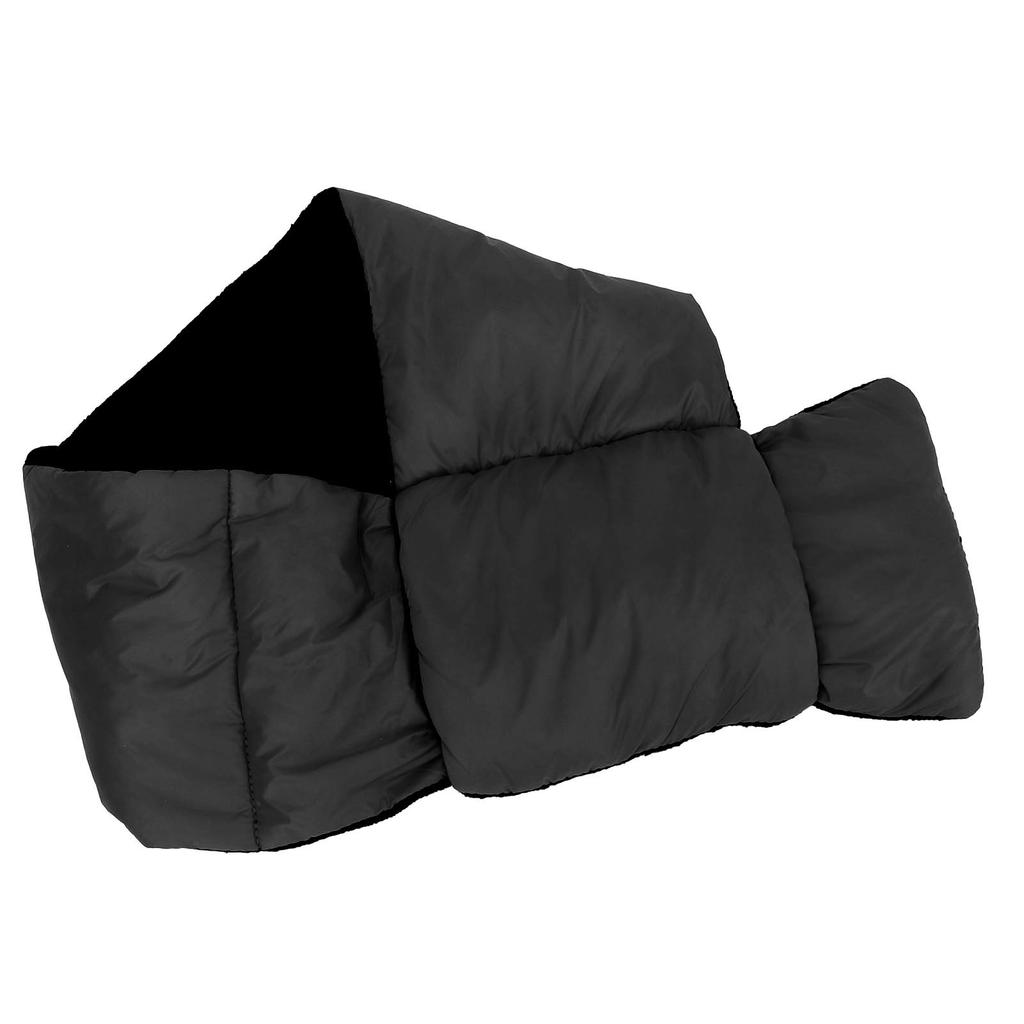 Down Scarf Ultralight Thickened Comfortable Winter Down Scarf for Men Women Hiking Climbing Black