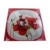 Plat À Tarte - Coquelicot - 30x30cm - Verre - Lave-vaisselle - Coffret Cadeau