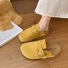 Platform-soled Boken Shoes for Women To Wear 2025 Autumn New Internet Celebrities Retro Versatile One-pedal Lazy Bag Head Half Slippers